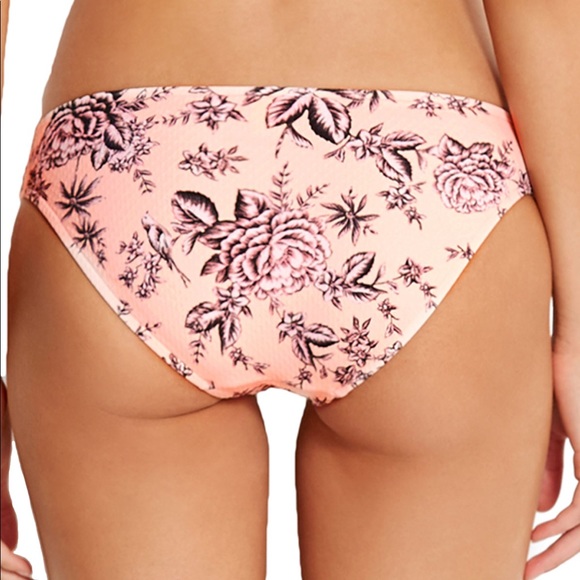 Never Been Worn Seafolly Peach Floral Bikini - Picture 3 of 8